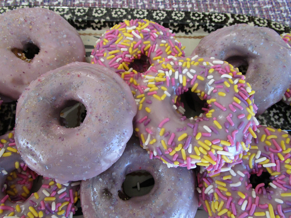 Gluten Free Donuts, Coconut Sugar, Dairy Free, Egg Free, Nut Free, Vegan, Plant Based Sprinkles, Birthday Gifts, Graduation Party, low Sugar