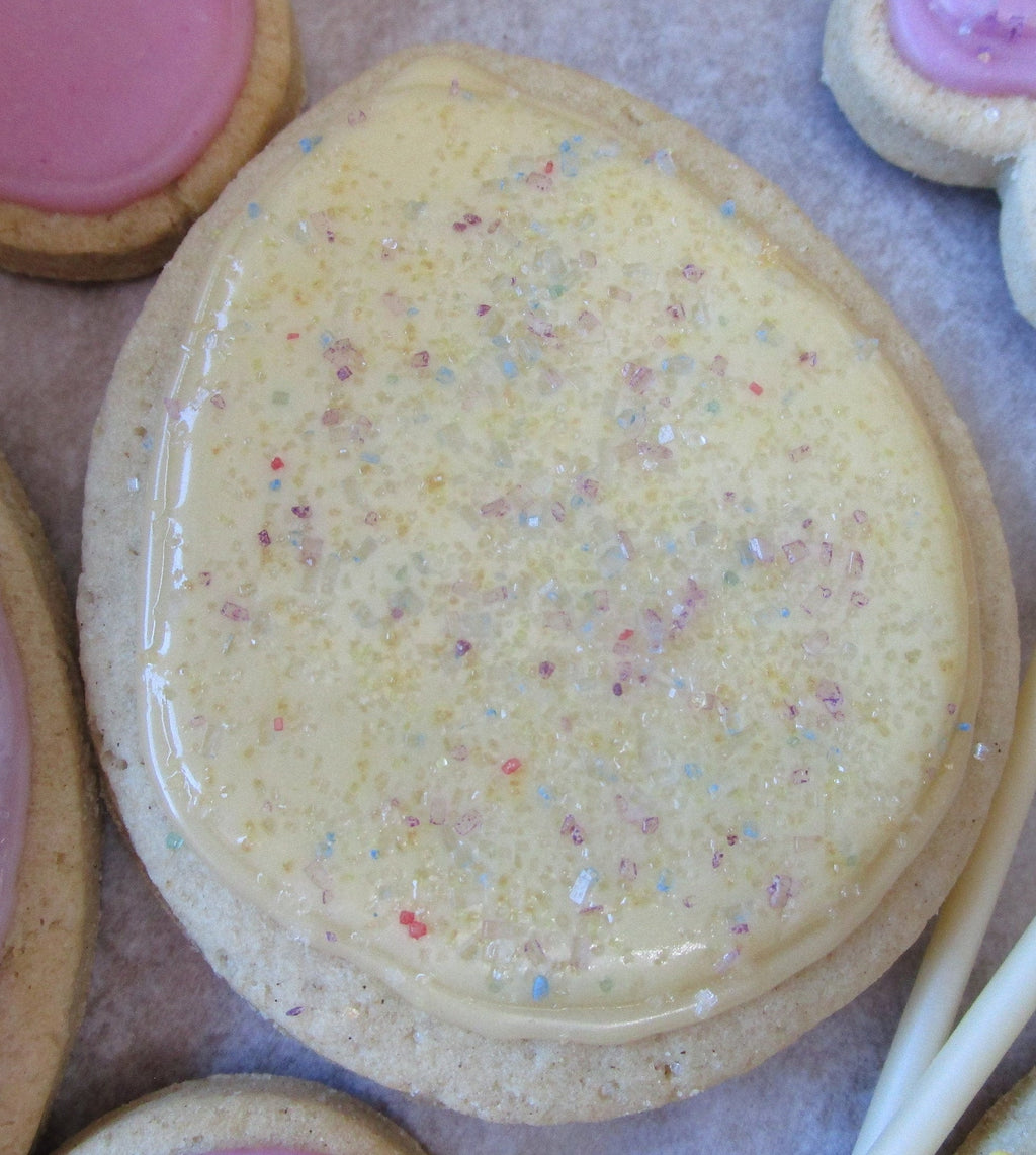 Easter Sugar Cookies, Iced, Gluten Free, Vegan, Egg Free, Dairy Free, Nut free, School Safe, Natural Sprinkles, Gift, Peeps, Basket, Bunny