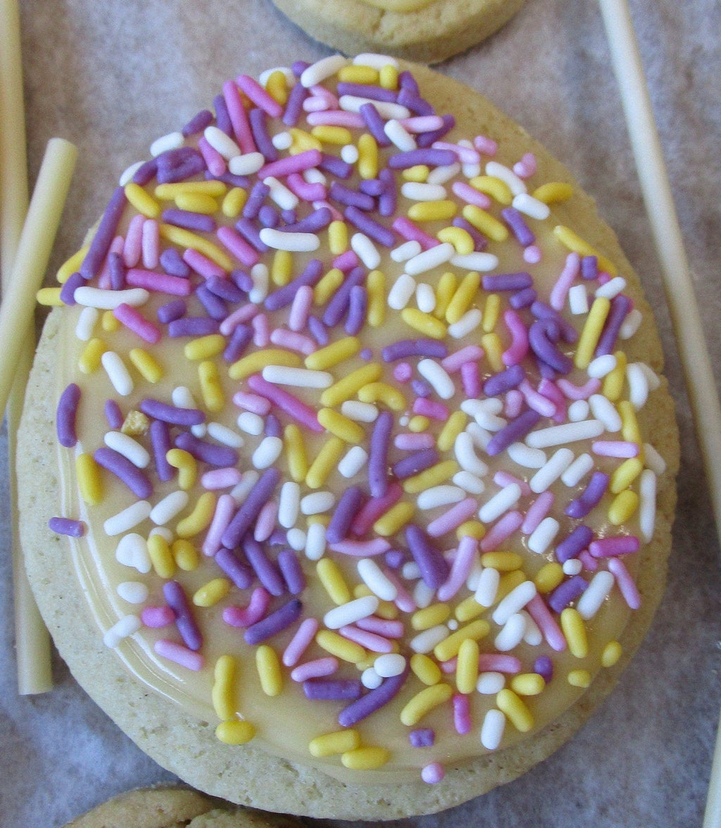 Easter Sugar Cookies, Iced, Gluten Free, Vegan, Egg Free, Dairy Free, Nut free, School Safe, Natural Sprinkles, Gift, Peeps, Basket, Bunny