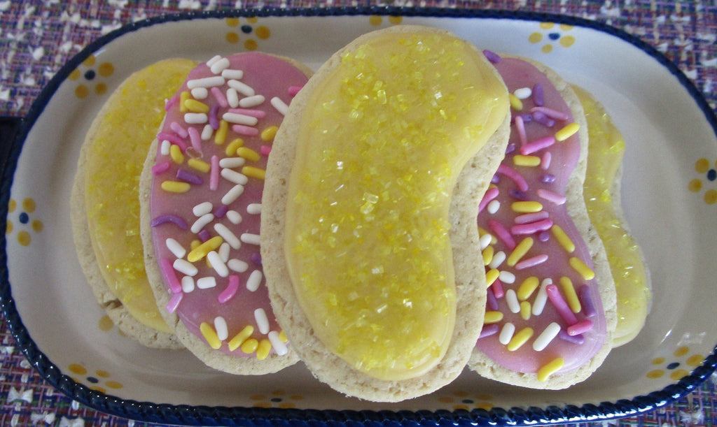 Gluten Free Iced Sugar Cookies, Easter, Dairy Free, Vegan, Nut Free, Bunny, Jellybeans, Peep, School Safe Snacks, Class Party, Spring Gifts