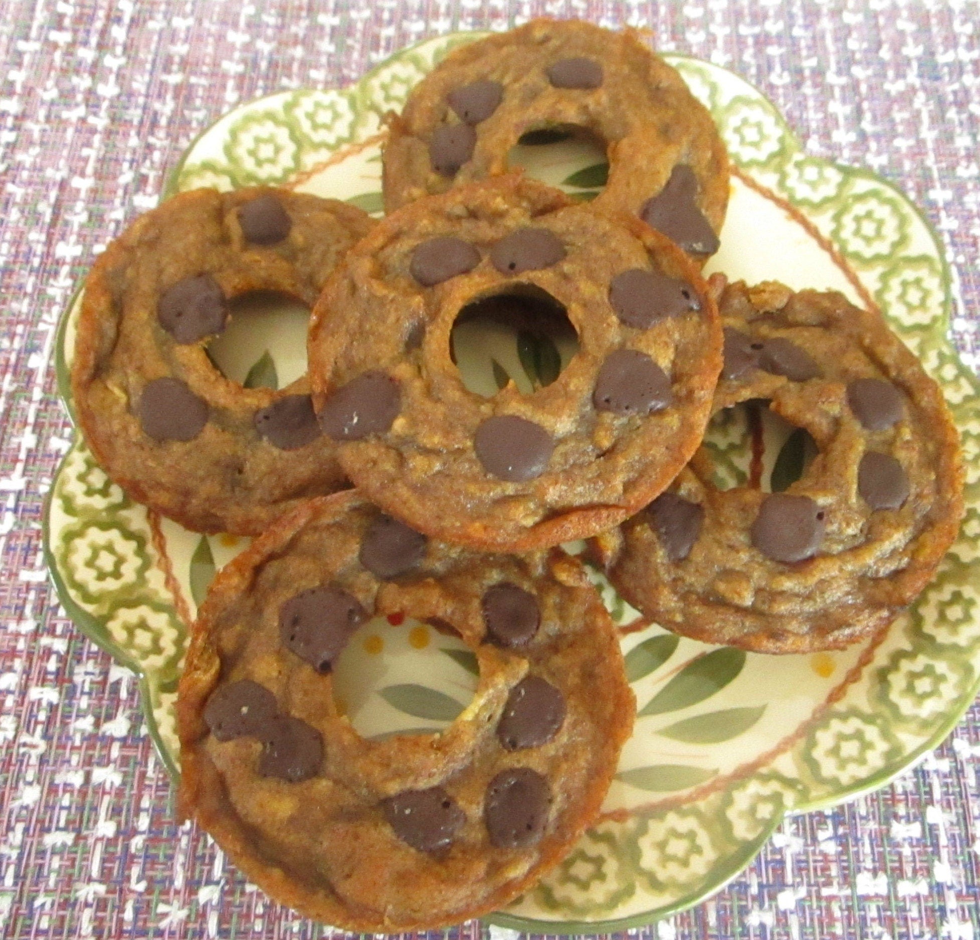 AIP Paleo Banana Donuts, Gluten/Dairy/Nut/Grain Free Wellness Gift, Autoimmune Protocol Breakfast, Low FODMAP, Carob Chips, July 4th Dessert