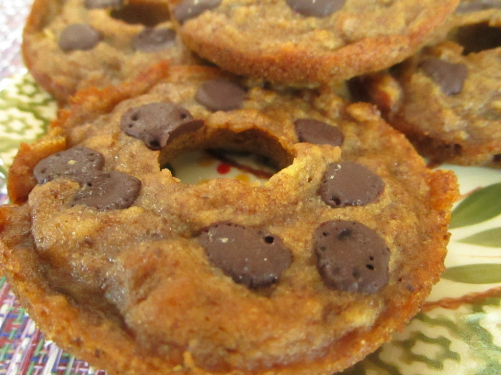 AIP Paleo Banana Donuts, Gluten/Dairy/Nut/Grain Free Wellness Gift, Autoimmune Protocol Breakfast, Low FODMAP, Carob Chips, July 4th Dessert