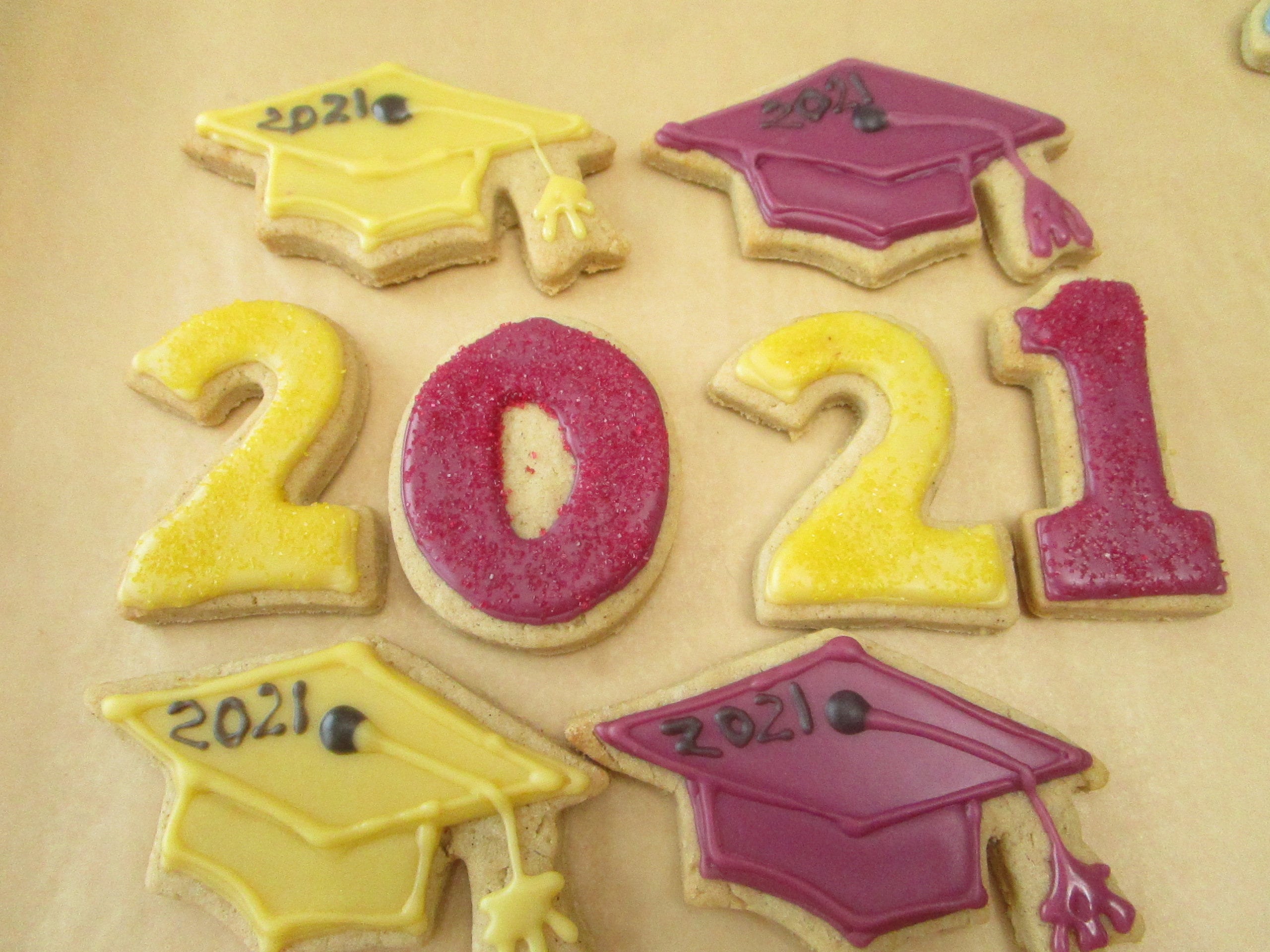 Graduation Cookies, Gluten Free, Dairy Free, Egg Free, Cap, Gown, Nut Free, Graduate Gift, Preschool, High School, College, Class of 2023