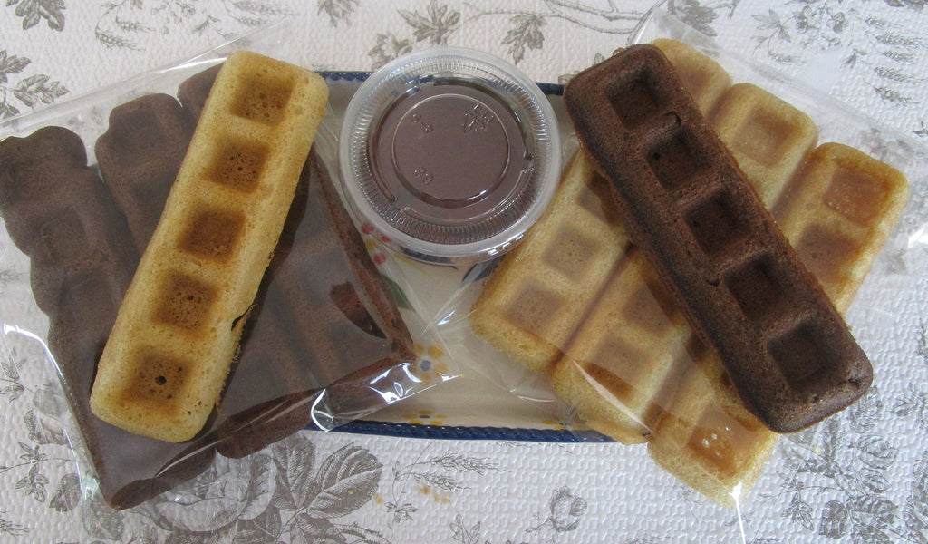 Gluten Free Donut Waffle Sticks, Dairy Free, Vegan, Vanilla, Chocolate, Portable Breakfast, Valentine's Day Brunch, Kid Friendly Treats