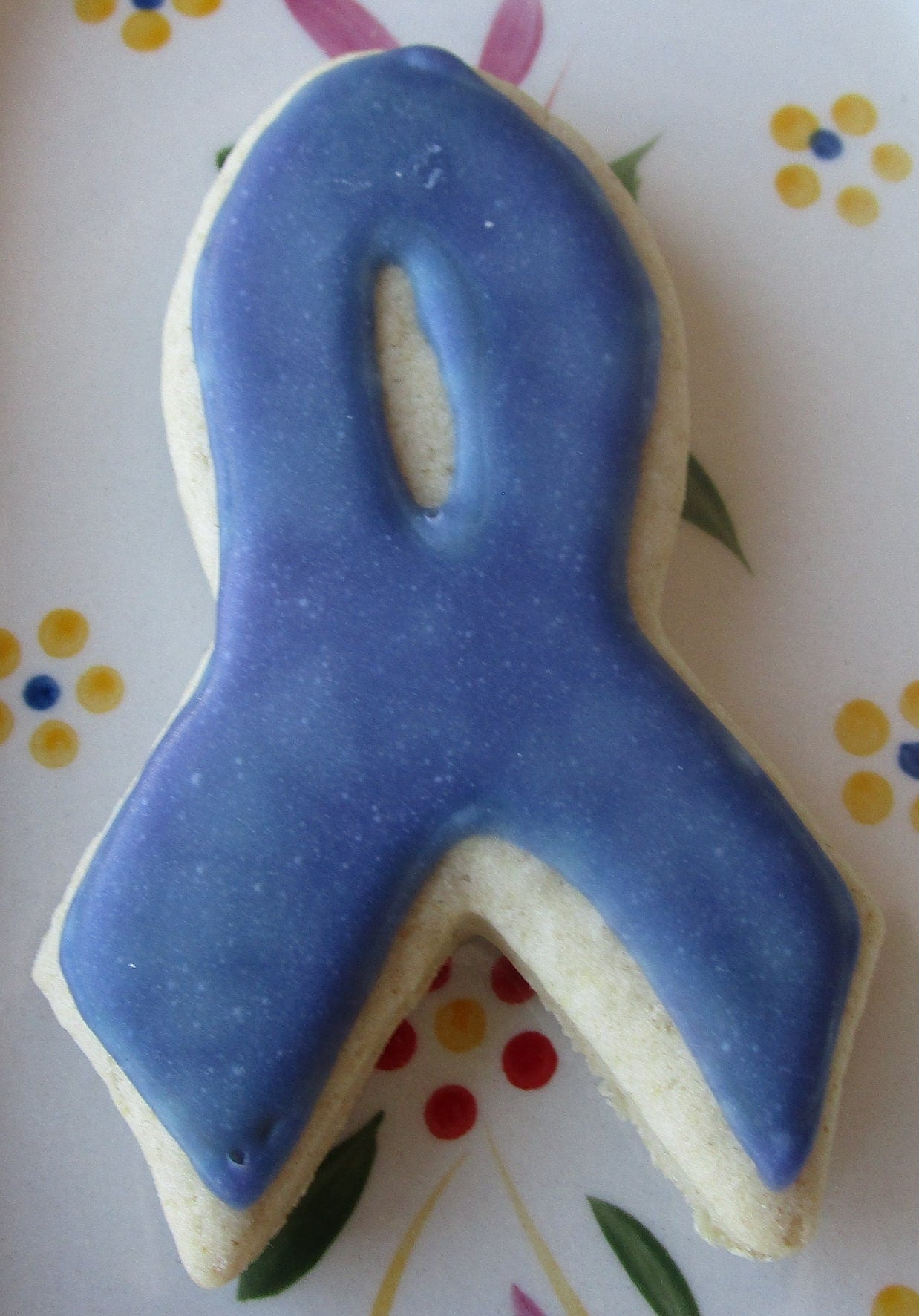 Gluten Free Sugar Cookies, Cancer Awareness Ribbon, Dairy Free, Egg Free, Vegan, Nut Free, Warrior Wellness Gift, Natural color, School Safe