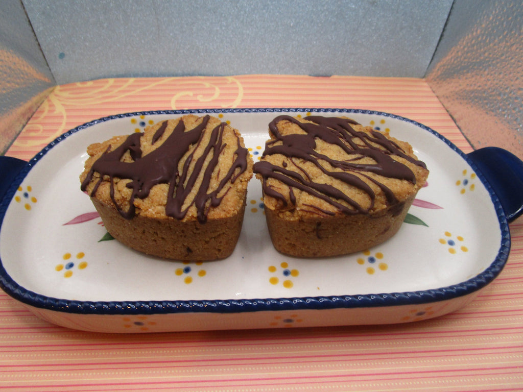 Gluten Free Peanut Butter Cookie Cup Hearts, Dairy Free, Vegan, Chocolate Drizzled, Anniversary Gifts, Wedding Dessert, Love, Sweet 16 Party