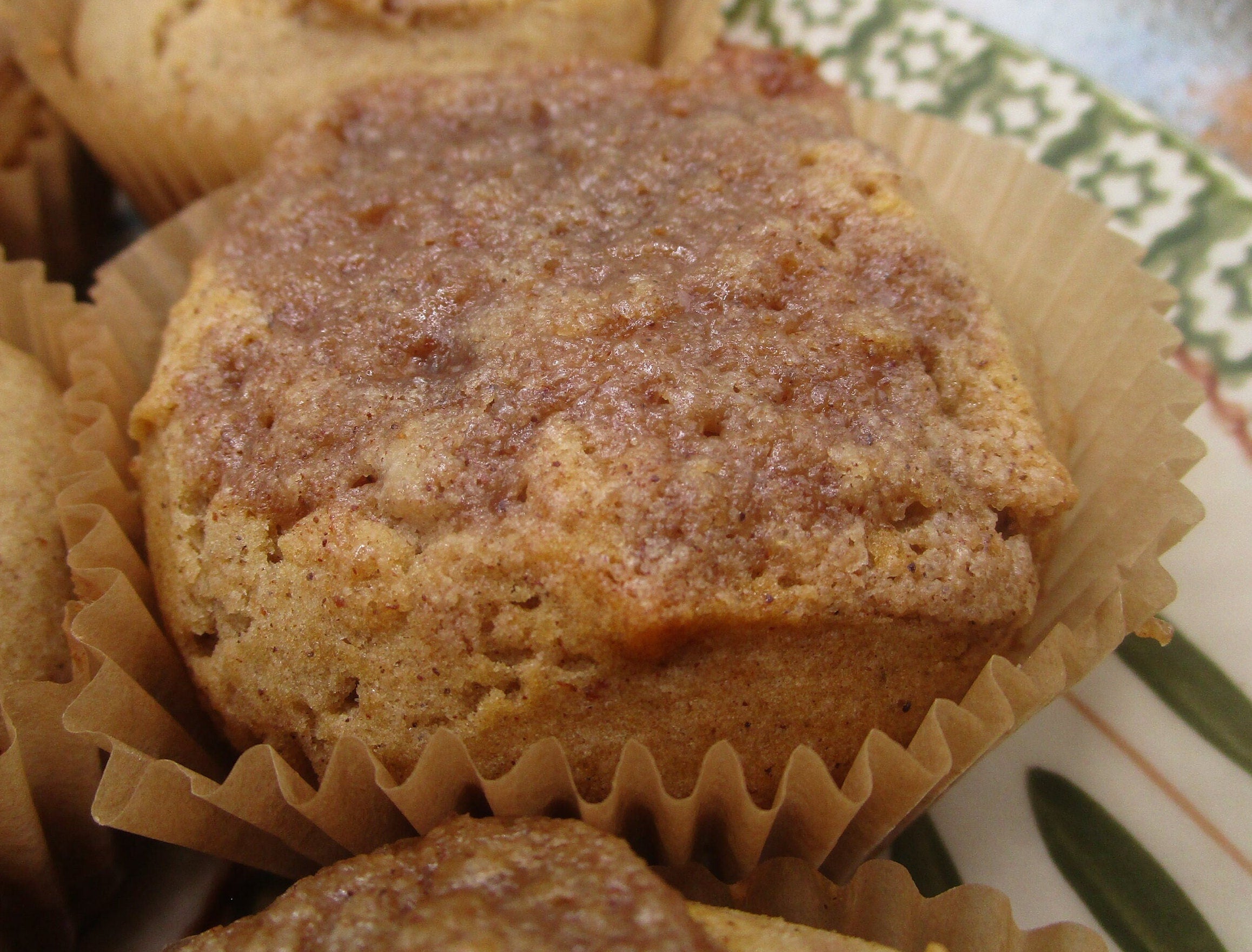 Cinnamon Streusel Muffin, Gluten Free, Dairy Free, Vegan, Nut Free, Birthday Breakfast, Low Fat snack, Easter Brunch, Graduation Dessert
