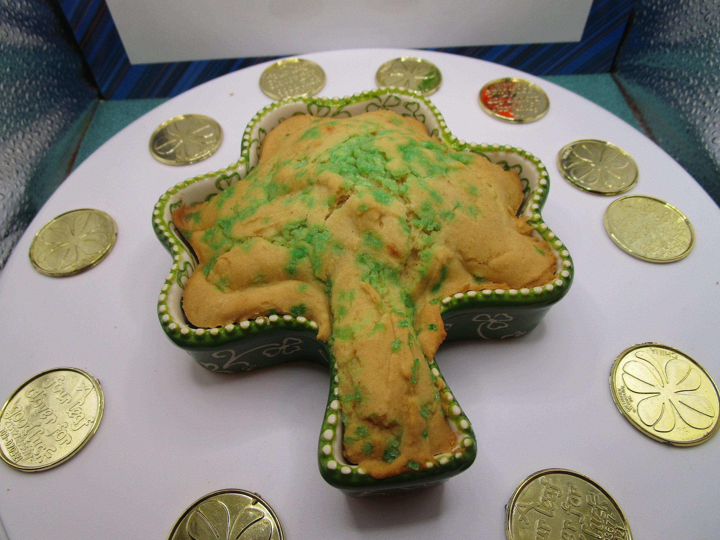 Irish Soda Bread, Gluten Free, Dairy Free, Vegan, Nut Free, Saint Patrick's Day, Coconut Sugar, Sugar Free, Irish Gifts, Clover Shaped