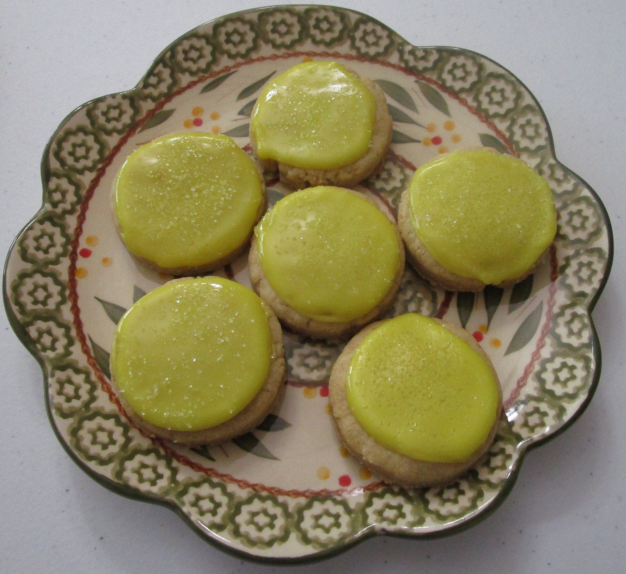 Gluten Free Iced Sugar Cookies, Button Size, Dairy Free, Vegan, Nut Free, Lemon, Smores, Birthday cake, Graduation Party, July 4th Dessert