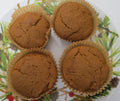 Gluten Free Gingerbread Muffins, Dairy Free, Vegan, Egg Free, Nut Free, Low Sugar, Christmas Gifts, Healthy Holiday Breakfast, Warm Spices