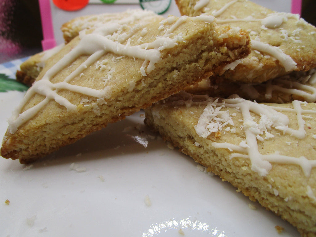 Keto Scone, Coconut Pineapple, Gluten Free, Sugar Free, Dairy Free, Egg Free, Erythritol Free, Vegan, Low Carb snack, Sugar Free, Grain Free