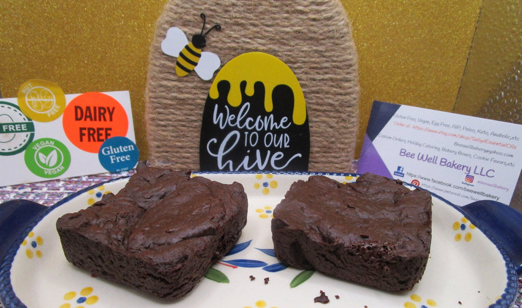 Gluten Free Brownies, Dairy Free, Paleo, Grain Free, Vegan, Egg Free, Tiger Nut, No refined Sugar snack, Christmas Desserts, Birthday Gift