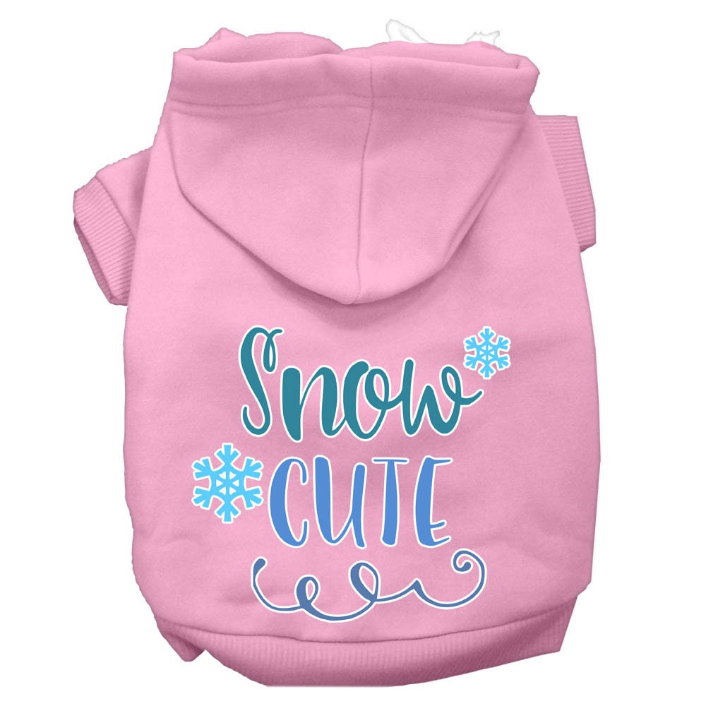 Christmas Pet Hoodie Screen Printed, "Snow Cute"