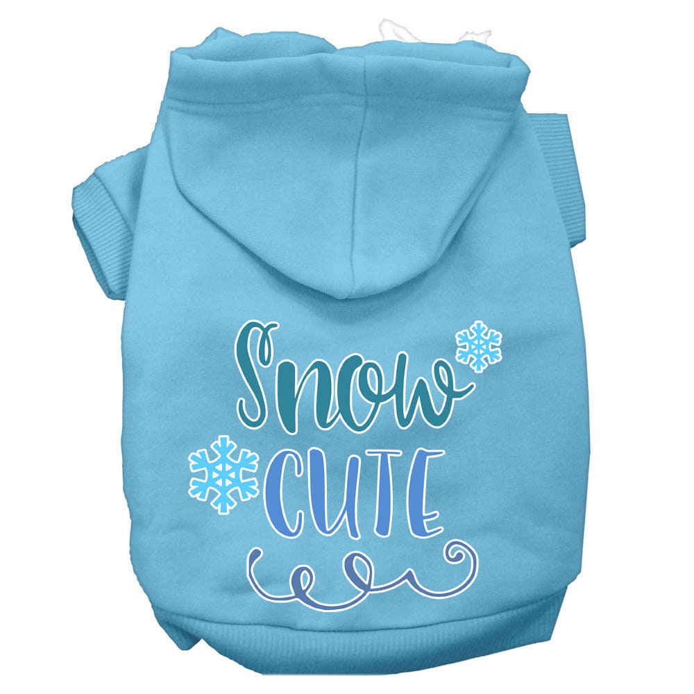 Christmas Pet Hoodie Screen Printed, "Snow Cute"