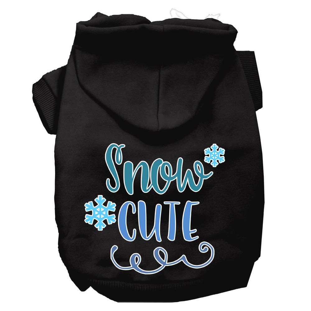 Christmas Pet Hoodie Screen Printed, "Snow Cute"