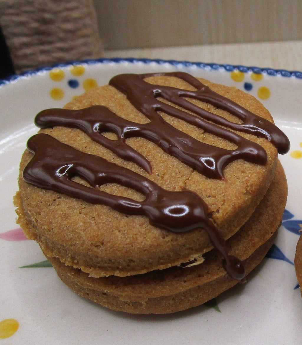 Gluten Free Maple Cream Cookie Sandwich, Dairy Free, Grain Free, Vegan, Nut Free, Chocolate Iced, Paleo Snacks, Coconut Sugar, Birthday Gift
