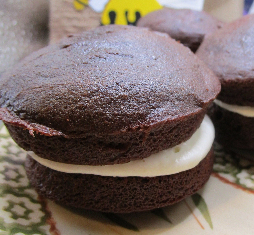 Gluten Free Whoopie Pies, Dairy Free, Vegan, Peanut Free, Peep Marshmallow, Chocolate Devil's Food Cake, Birthday Gift, Graduation Dessert