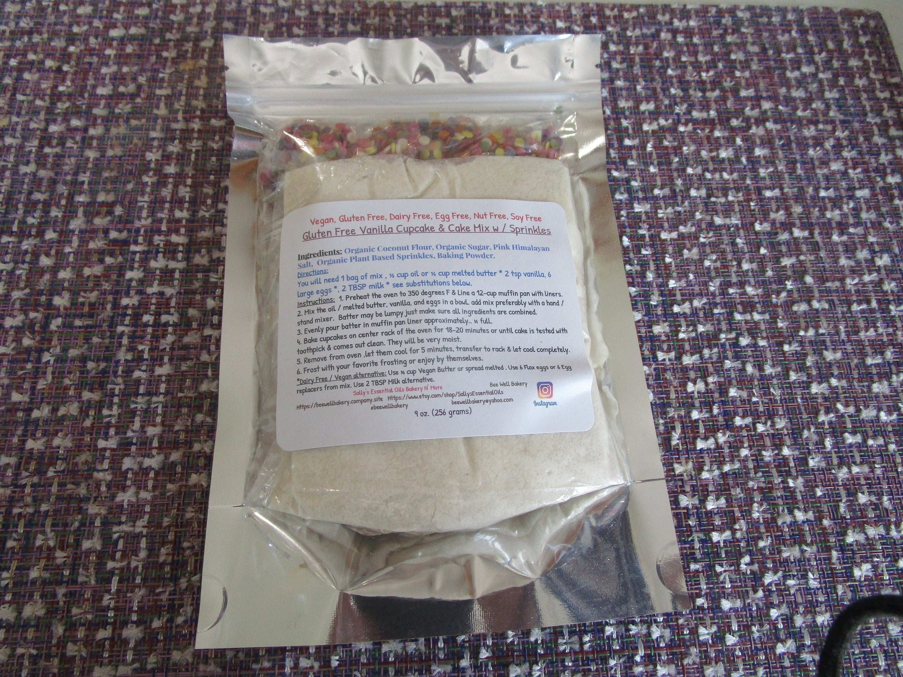 Gluten Free Cupcake Mix, Dairy Free, Nut Free, Grain Free, Paleo, High Protein, KETO, Sugar Free, Kids Baking Gifts, Birthday Party Dessert