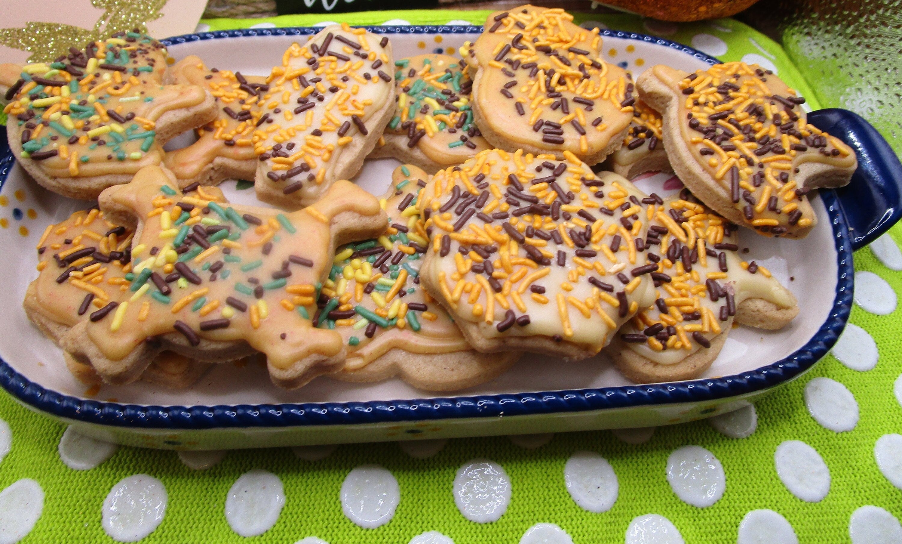 Gluten Free Sugar Cookies, Egg Free, Dairy Free, Vegan, Nut Free, School Safe, Thanksgiving, Turkey, Leaves, Pumpkin, Acorn, classroom party