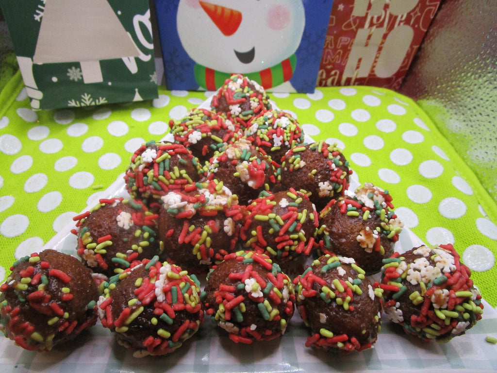Gluten Free Munchkins, Dairy Free, Egg Free, Nut Free, Glazed, Donut Holes, Oat Free, School Safe Party, Christmas treats, Natural Sprinkles