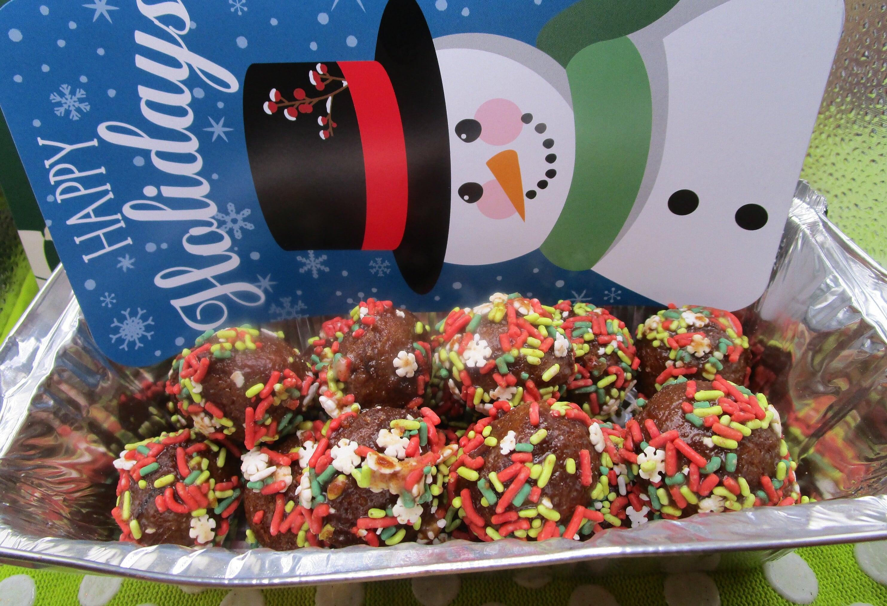 Gluten Free Munchkins, Dairy Free, Egg Free, Nut Free, Glazed, Donut Holes, Oat Free, School Safe Party, Christmas treats, Natural Sprinkles