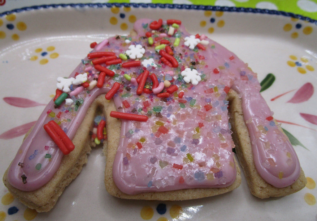 Ugly Sweater Sugar Cookie, Gluten Free, Vegan, Egg Free, Dairy Free, Nut Free, Soy Free, Christmas, Cookie Exchange, Holiday Sweater Contest