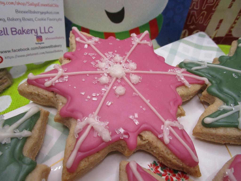 Gluten Free Sugar Cookies, Snowflakes, Dairy Free, Vegan, Egg Free, Nut Free, Girls Birthday Party, Elsa, Anna, Holiday Star, Hannukah