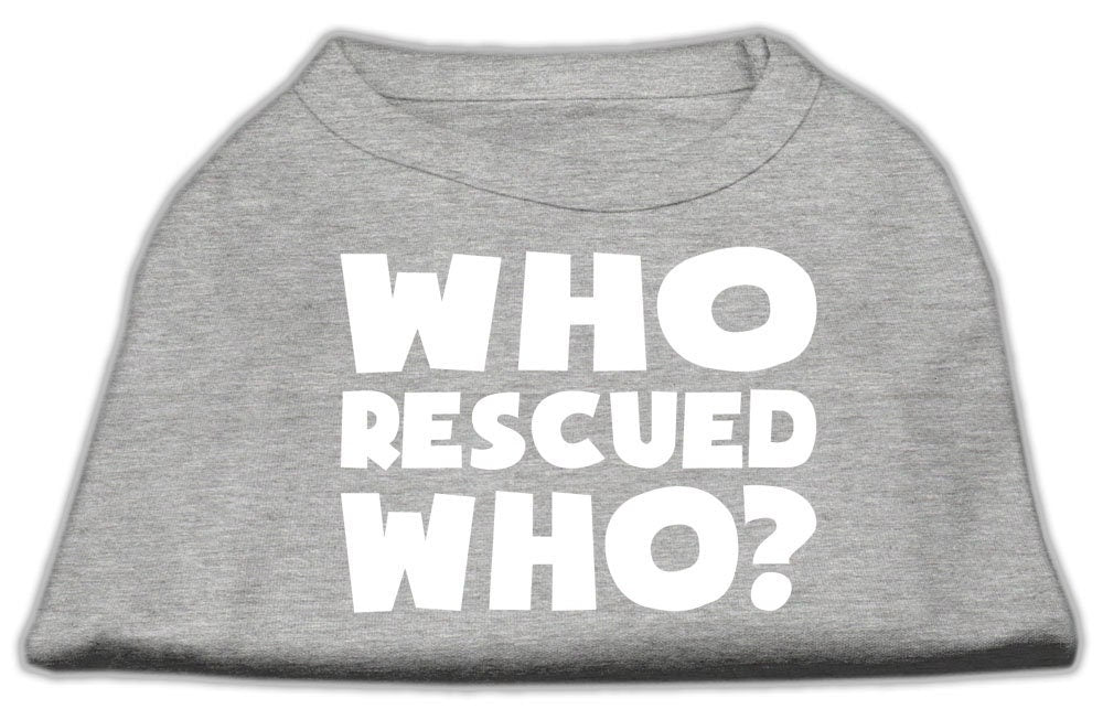 Pet Shirt "Who Rescued Who?"