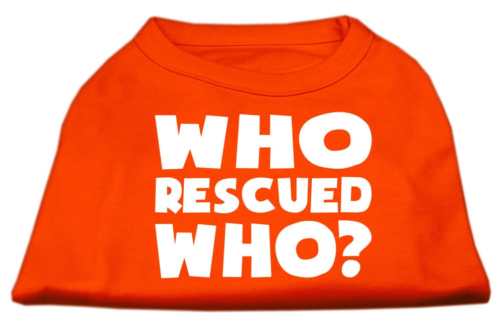 Pet Shirt "Who Rescued Who?"