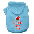 Christmas Pet Hoodie Screen Printed, "Little Elf"