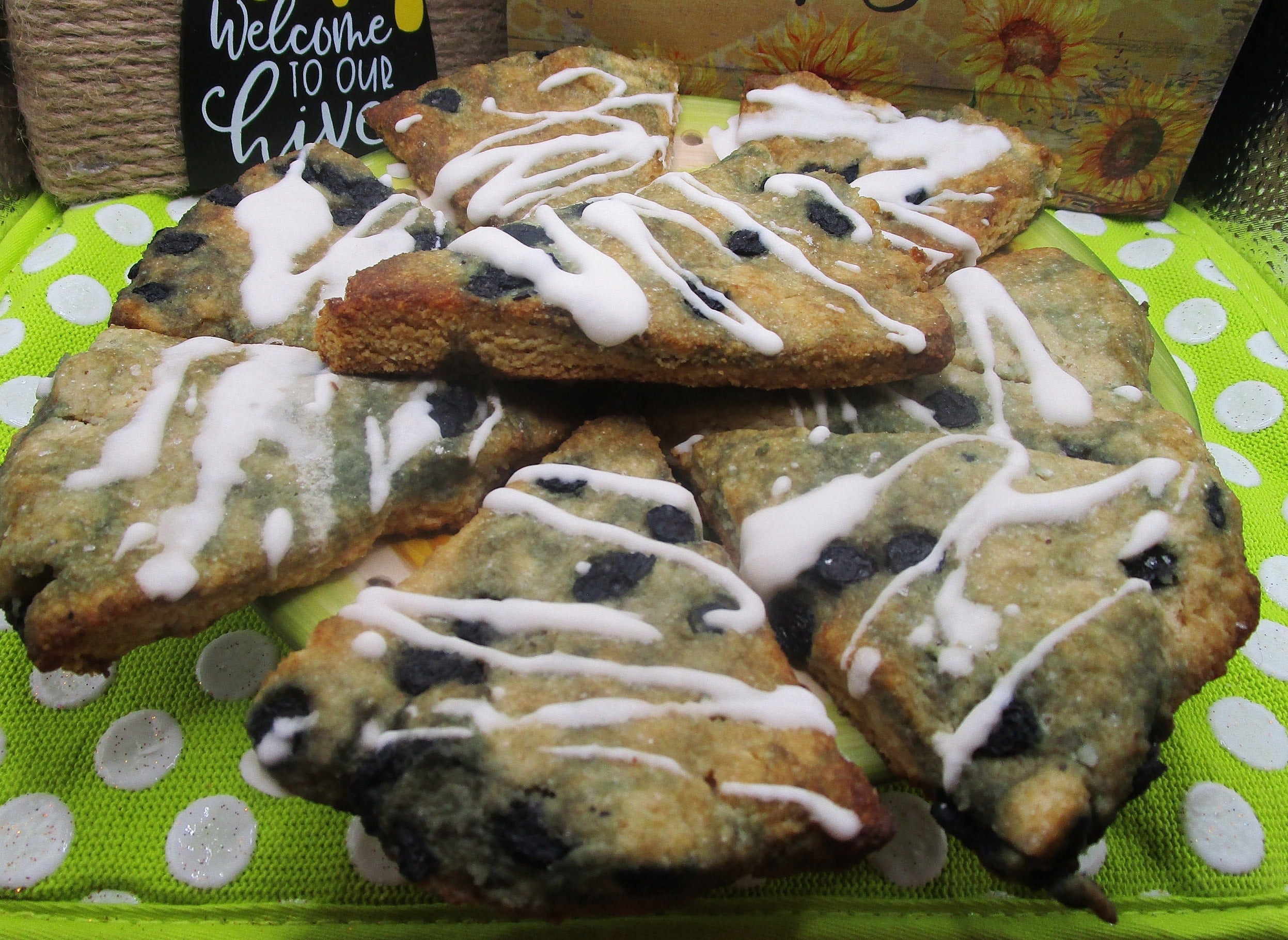 Keto Scone, Wild Blueberry, Gluten Free, Grain Free, Dairy Free, Vegan, Low Carb Pastry, Sugar Free Gift, Fitness snacks, July 4th Dessert