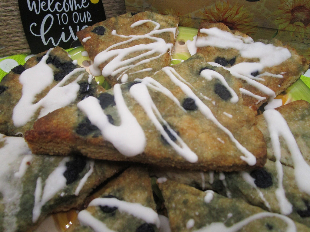 Keto Scone, Wild Blueberry, Gluten Free, Grain Free, Dairy Free, Vegan, Low Carb Pastry, Sugar Free Gift, Fitness snacks, July 4th Dessert