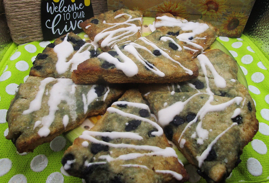 Keto Scone, Wild Blueberry, Gluten Free, Grain Free, Dairy Free, Vegan, Low Carb Pastry, Sugar Free Gift, Fitness snacks, July 4th Dessert