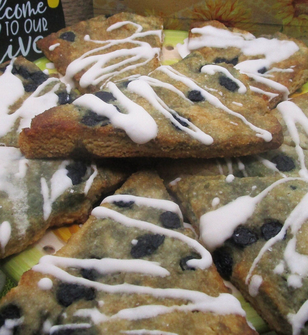 Keto Scone, Wild Blueberry, Gluten Free, Grain Free, Dairy Free, Vegan, Low Carb Pastry, Sugar Free Gift, Fitness snacks, July 4th Dessert