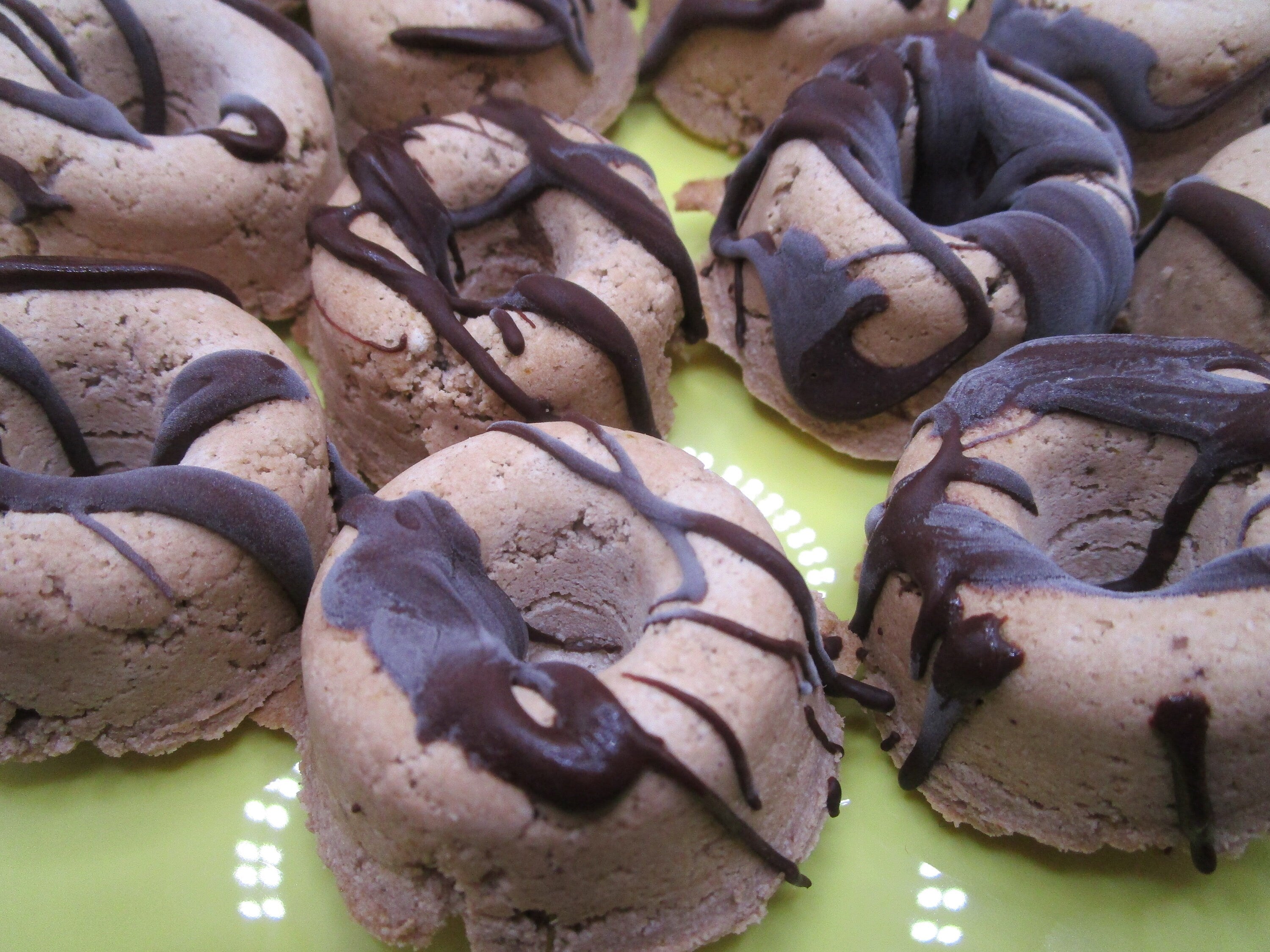 Keto Mini Mocha Chip Donut Rings, Sugar free, Grain Free, Gluten Free, Dairy Free, Vegan, High Protein, Low Carb snack, Valentine's Day Gift