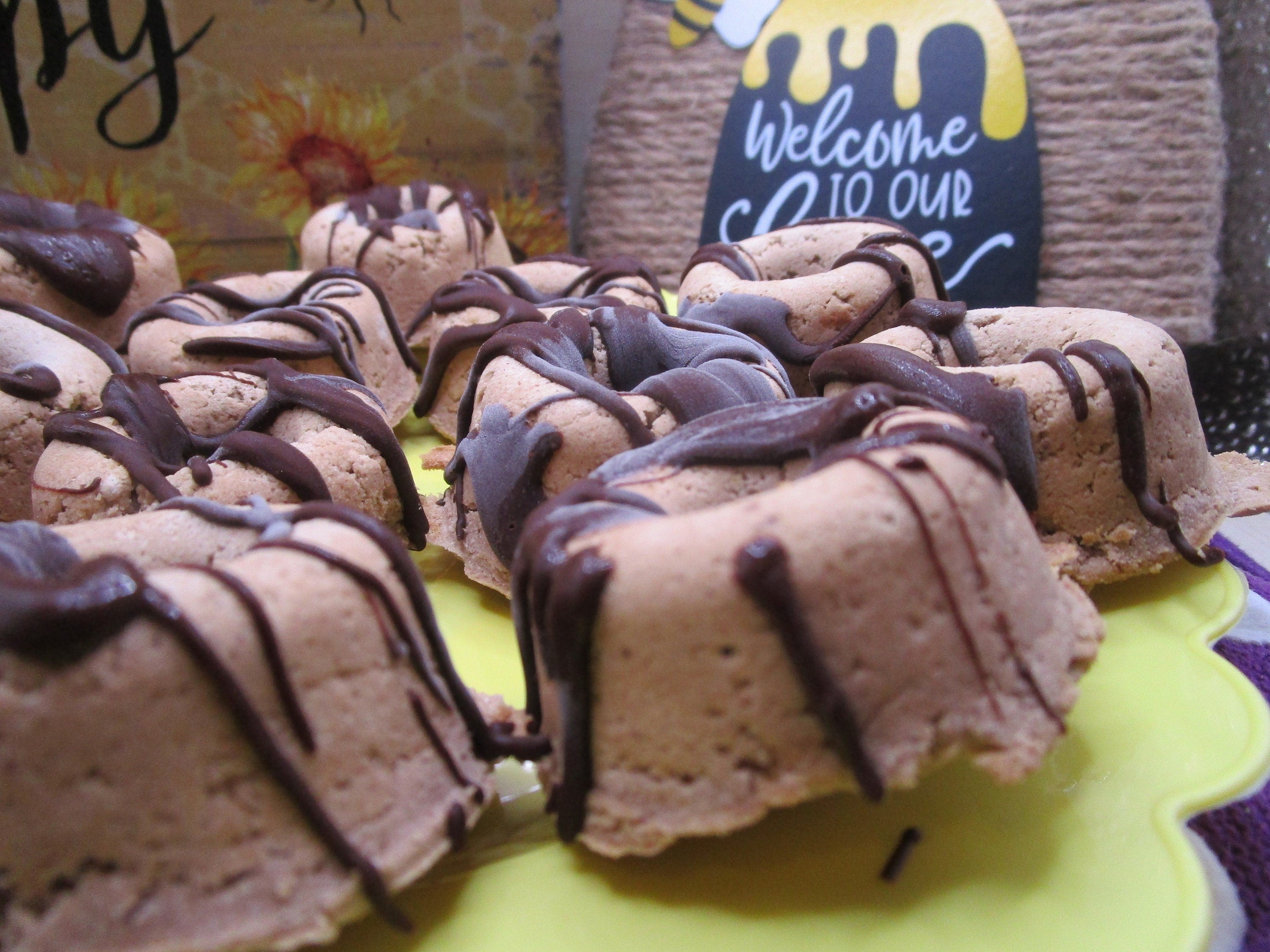 Keto Mini Mocha Chip Donut Rings, Sugar free, Grain Free, Gluten Free, Dairy Free, Vegan, High Protein, Low Carb snack, Valentine's Day Gift