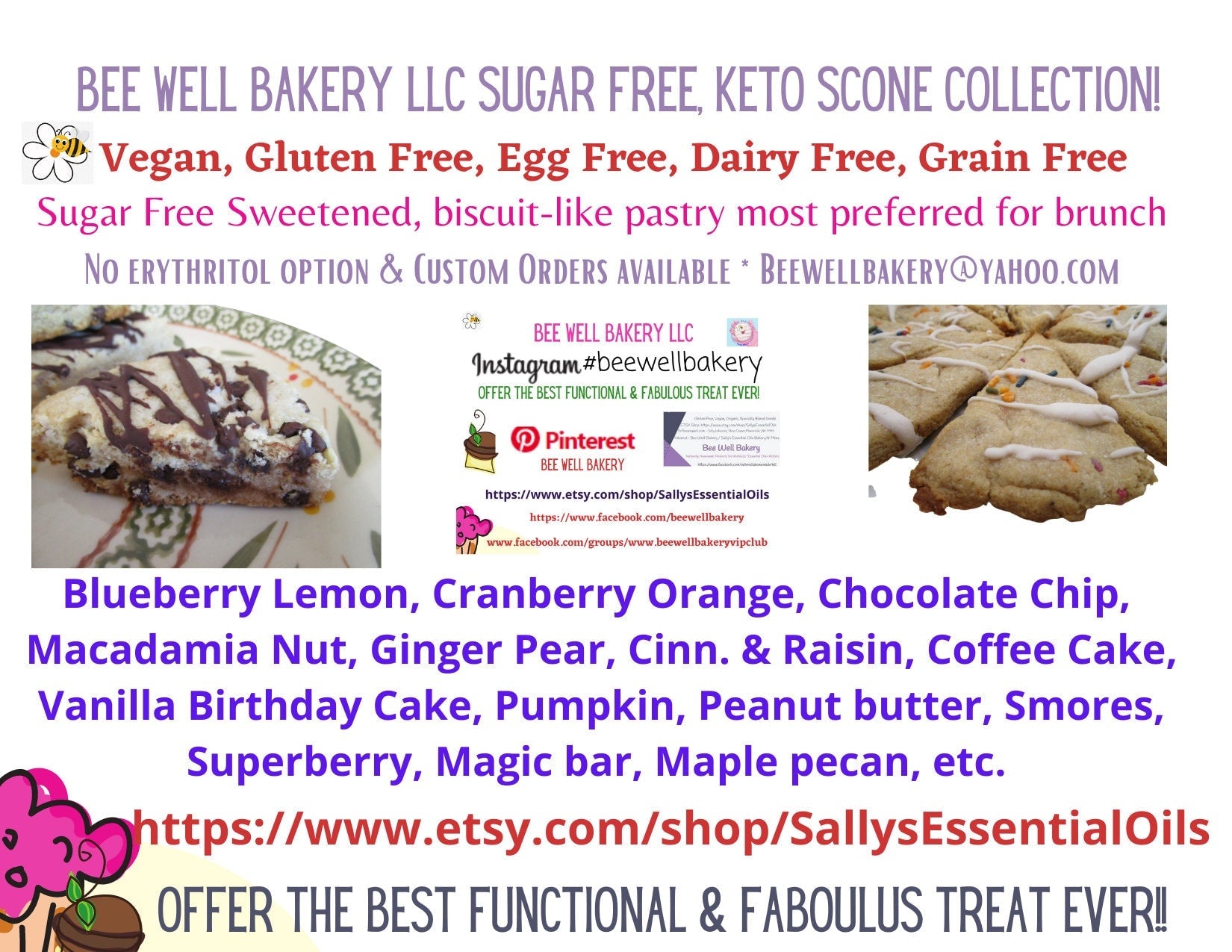 Keto, Strawberry Scone, Sugar Free, Gluten Free, Dairy Free, Egg Free, Berries, Brunch, Vegan, Low Carb, Dessert, Grain Free, No Erythritol