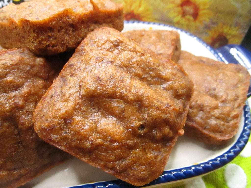 Gluten Free Banana Breakfast Squares, Grain Free, Dairy Free, Vegan, Low Sugar, Peanut Free, AIP Paleo Snack, Kids breakfast, Summer Brunch