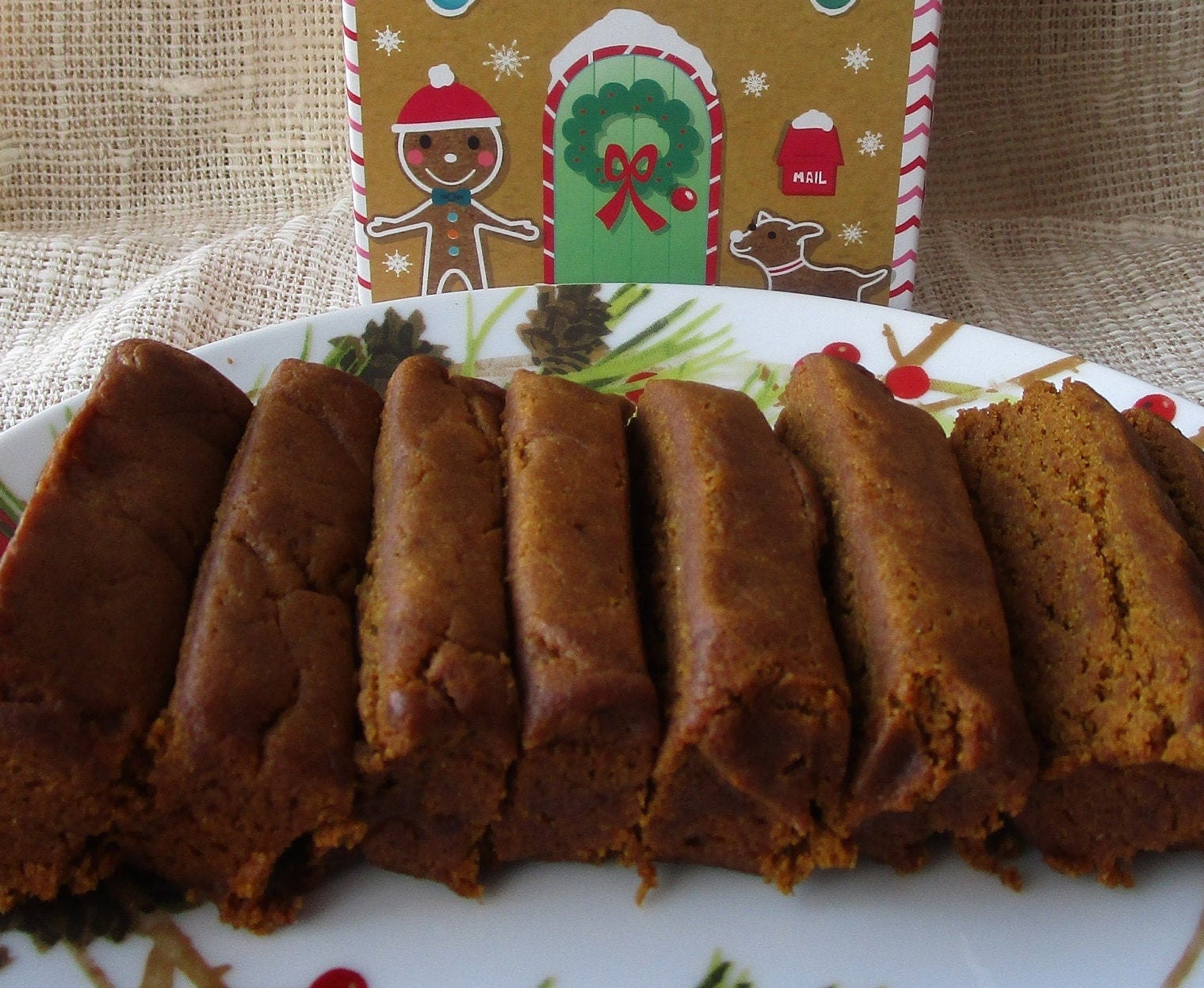 Gluten free Gingerbread Cake Loaf, Dairy Free, Egg Free, Vegan, NO refine Sugar, Holiday Breakfast, Christmas Gift, Healthy Snack Cake
