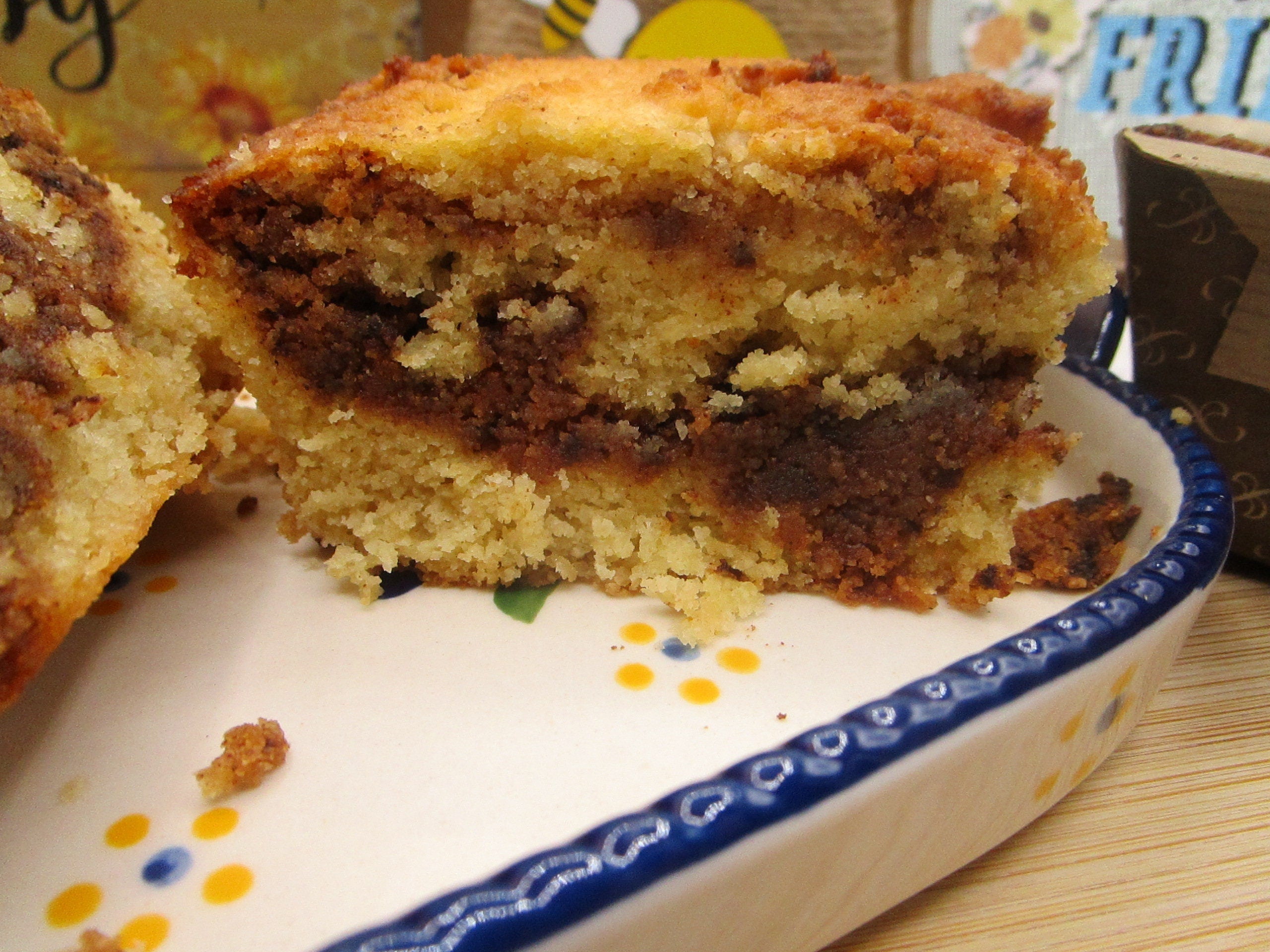 KETO Coffee Crumb Cake, Gluten Free, Dairy Free, Grain Free, Sugar Free, Low Carb Snacks, Birthday Brunch, Cinnamon Swirl, Valentine's Day