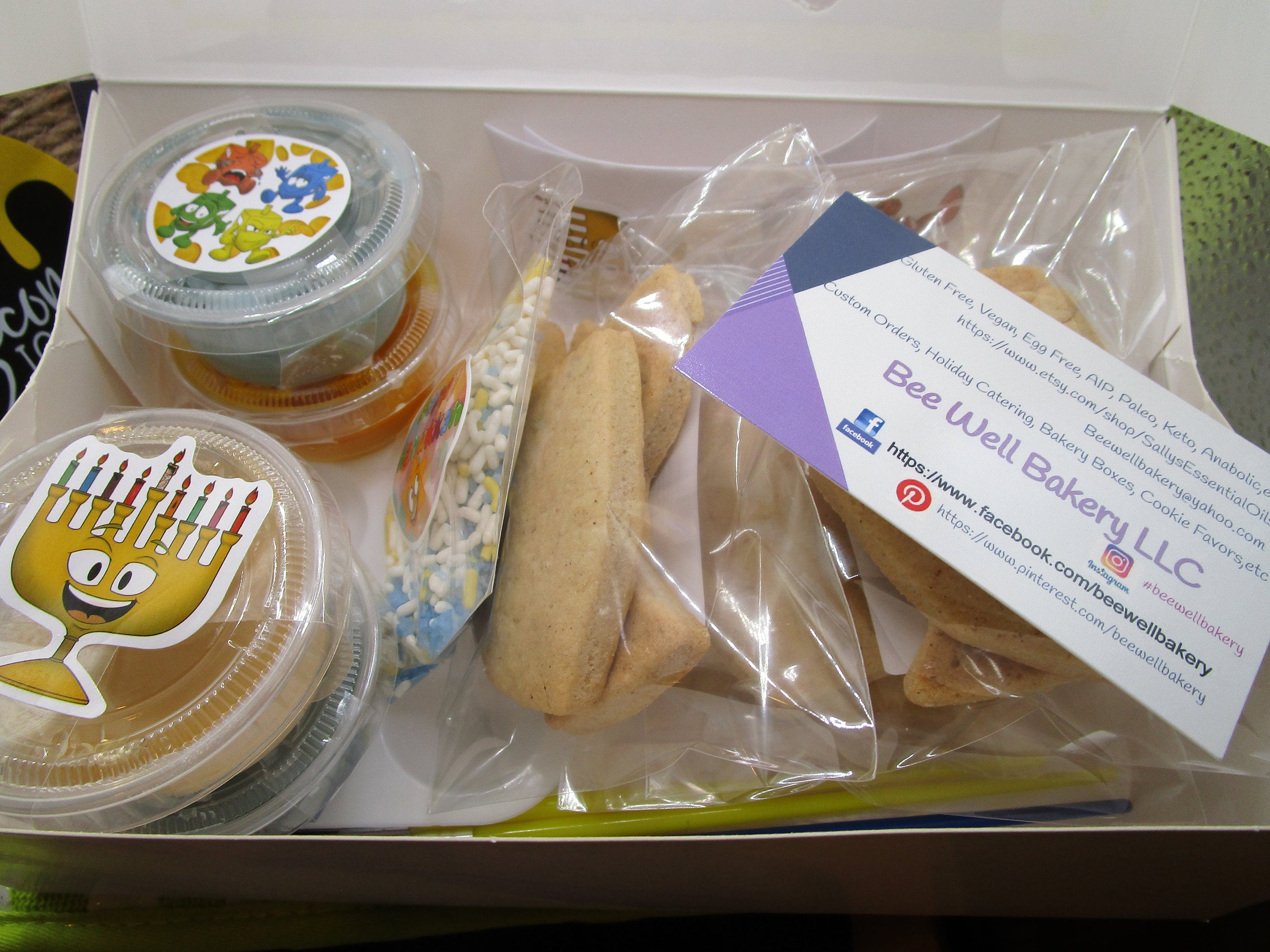 Bakery Box, Hannukah, Gluten Free, Dairy Free, Egg Free, Sampler, Nut Free, Sugar Free, AIP Paleo, KETO, Chanukah Gift, Festival of Lights
