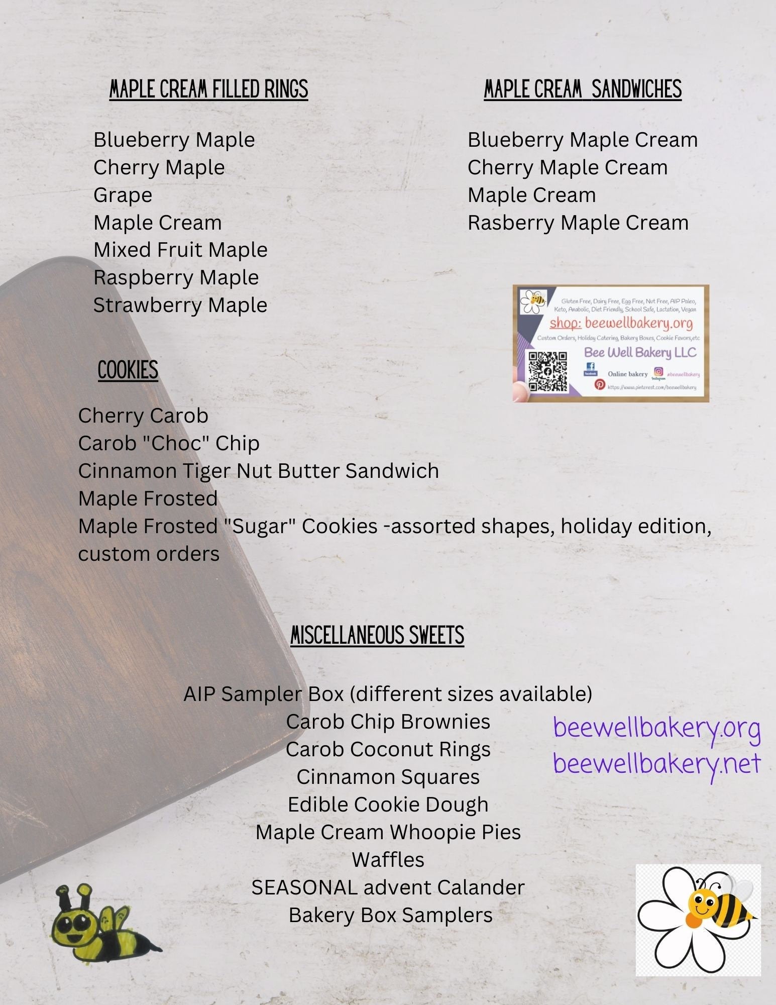Happy New Year, Bakery Box, Gluten Free, Dairy Free, Sampler, Egg Free, Nut Free, Cookies, Donuts, AIP Paleo, KETO, Sugar Free, High Protein