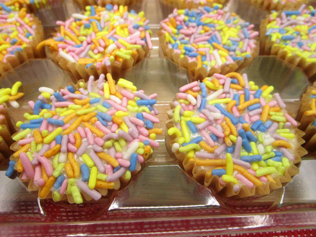 Mini Gluten Free Cupcakes, Peep marshmallow, Dairy Free, Vegan, Nut Free, Easter Snacks, School Safe, Natural Sprinkles, Chocolate Vanilla