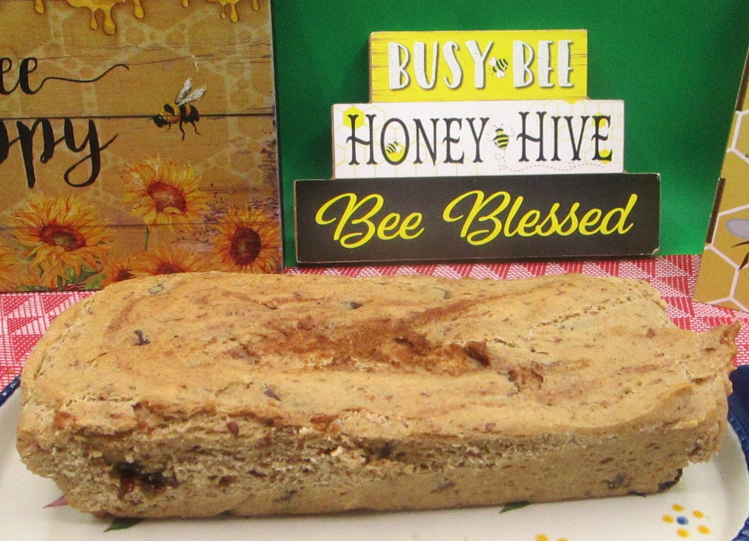 Gluten Free Protein Cinnamon Raisin Bread, Dairy Free, Nut Free, Vegan, Sugar Free Fitness Snack, Clean Eating Breakfast, Graduation Brunch