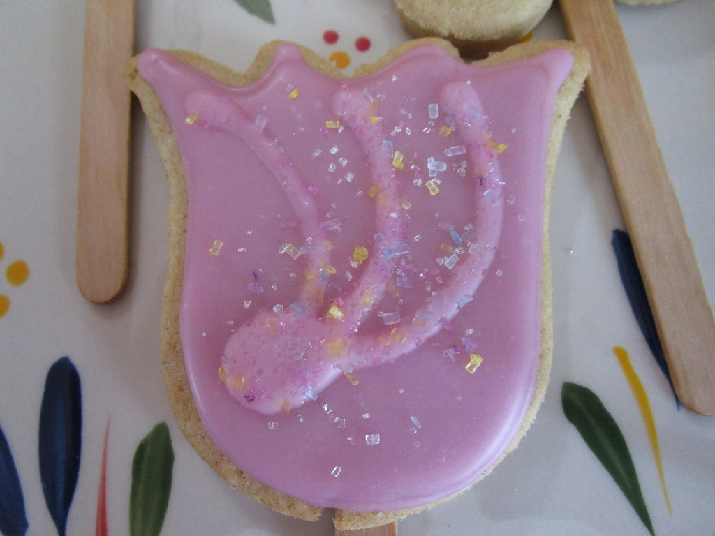 Gluten Free Sugar Cookies, Dairy Free, Egg Free, Vegan, Nut Free, Daisy, Tulip, Birthday Gift, Natural Colors, Party Favor, School Safe