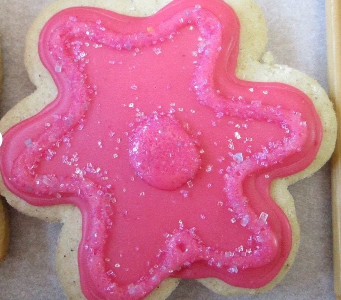Gluten Free Sugar Cookies, Dairy Free, Egg Free, Vegan, Nut Free, Daisy, Tulip, Birthday Gift, Natural Colors, Party Favor, School Safe