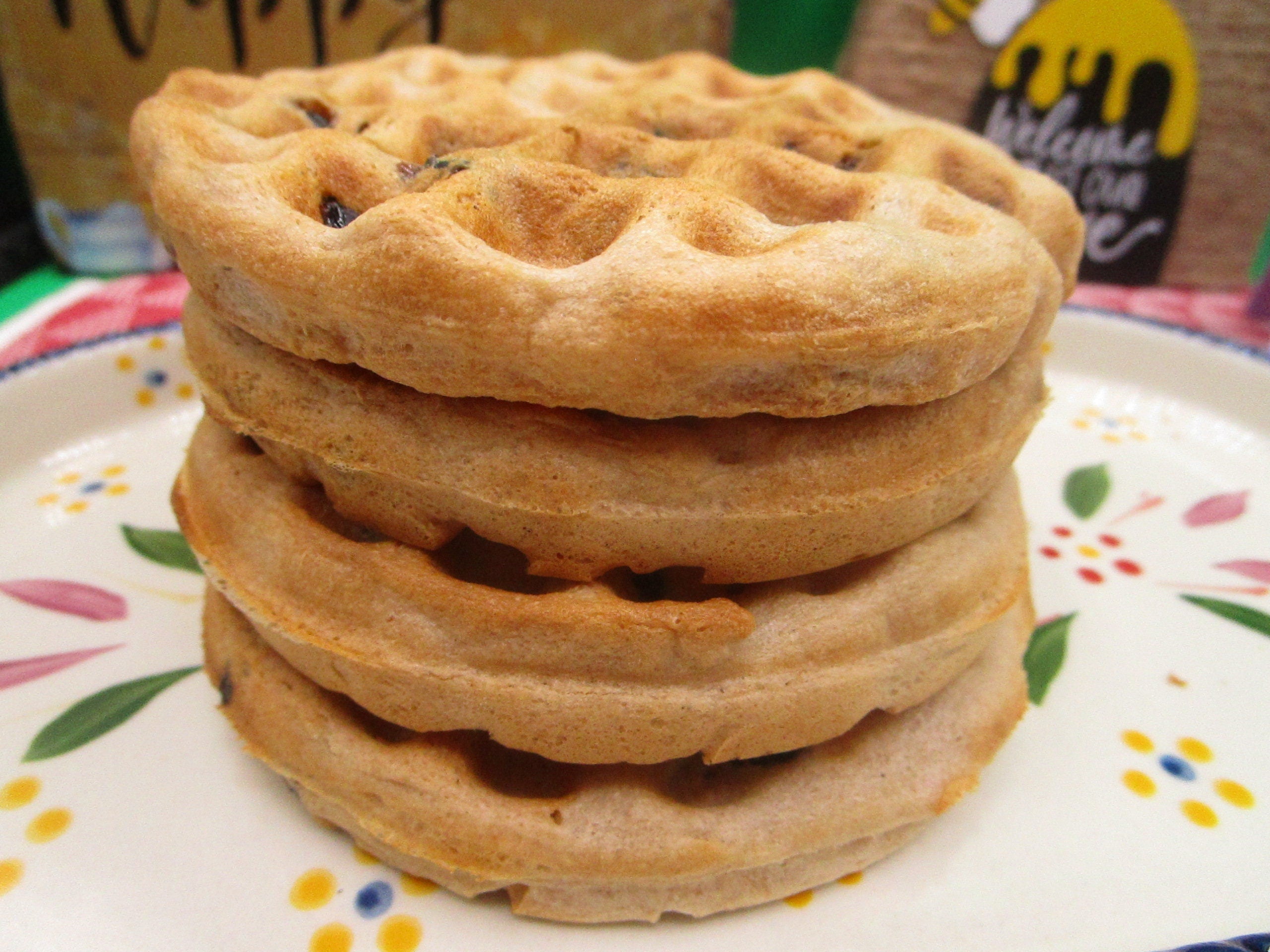Grain Free Cherry Waffles, AIP Paleo, Gluten Free, Vegan, Egg Free, Dairy Free, Ready to go, No added Sugar, Mother's Day Breakfast, Gift
