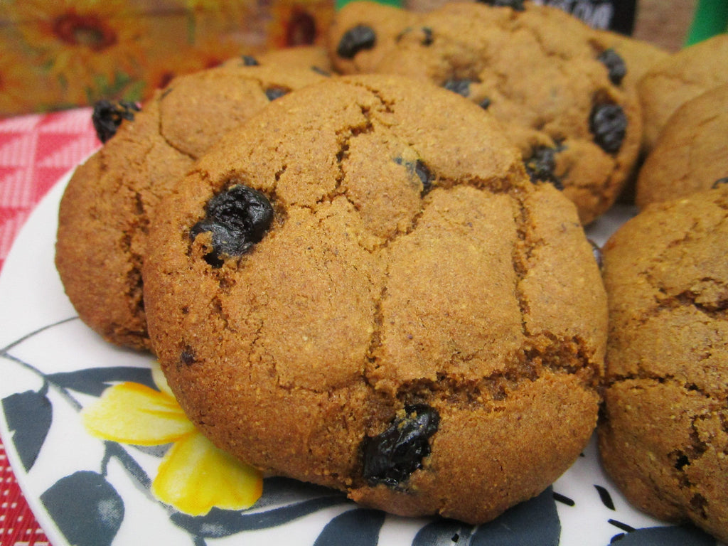 AIP Paleo Cookies, Blueberry Vanilla, Gluten Free, Grain Free, Dairy Free, Egg free, Vegan, Nut Free, Tiger Nut Flour, Autoimmune Protocol