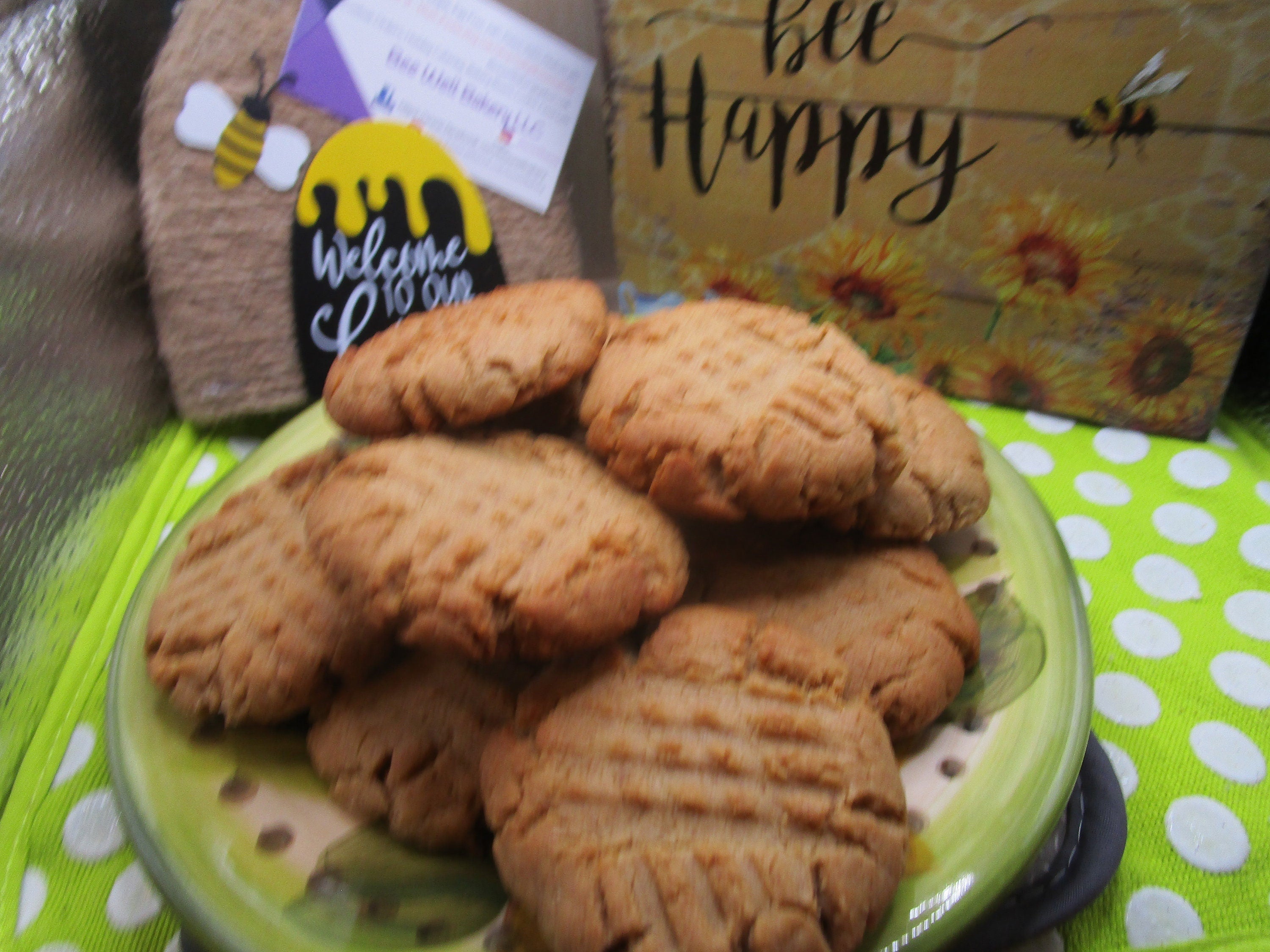 Gluten Free Peanut Butter Cookies, Dairy free, Egg free, Vegan, Organic, No refined sugar, foodie gift, fitness snacks, healthy desserts