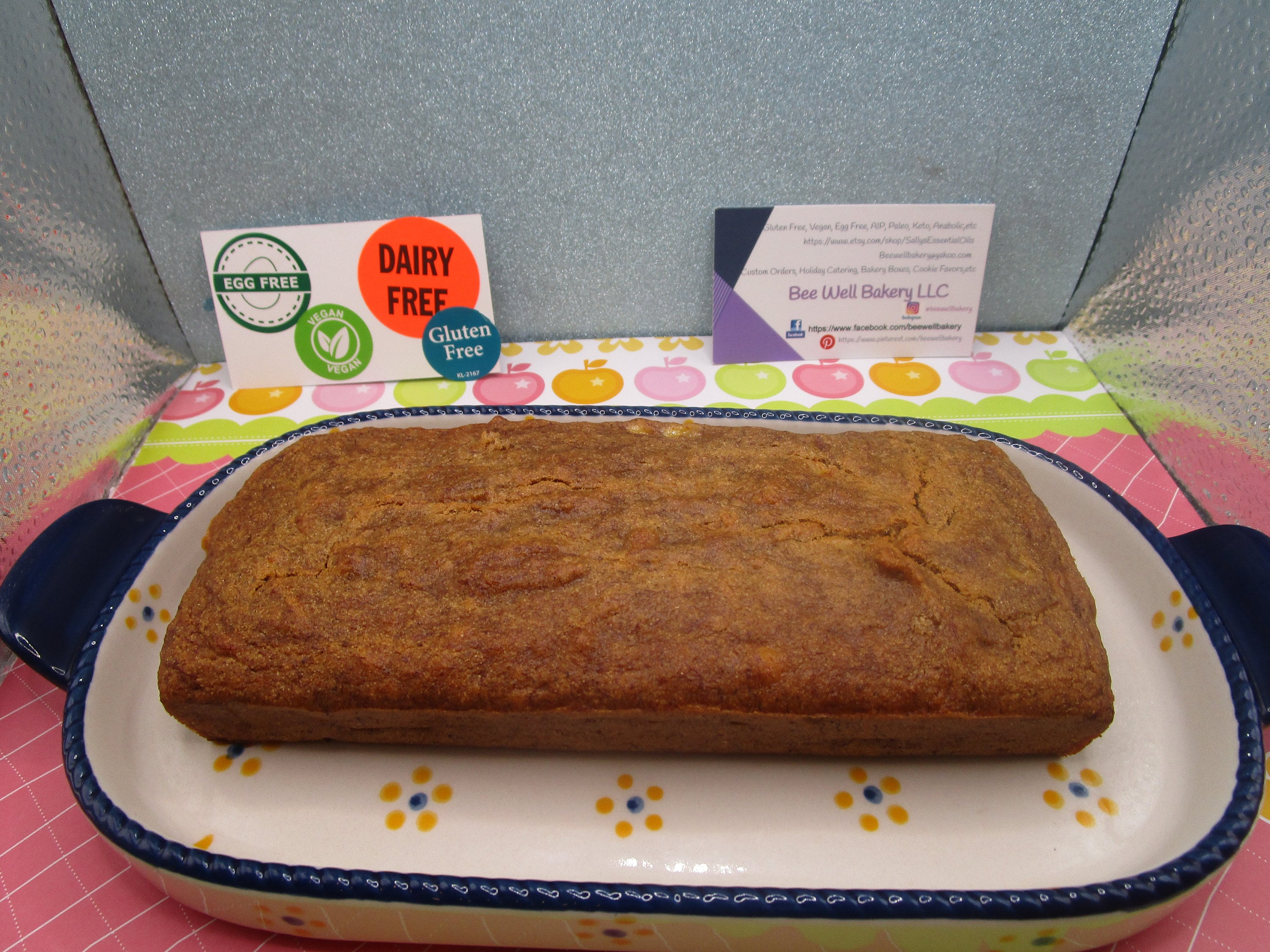 AIP Paleo Banana Bread, Tiger Nut, Gluten Free, Vegan, Dairy Free, Egg Free, Wellness Gift, Healthy Snacks, Autoimmune Protocol, Low FODMAP